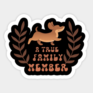 Dachshund Cute Design Sticker